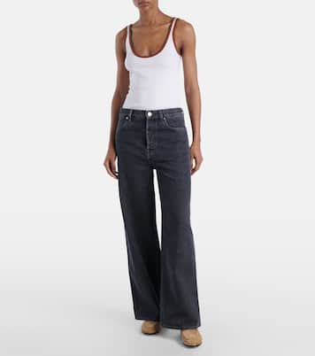 High-Rise Wide-Leg Jeans | Gucci