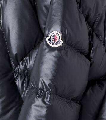 Faux fur-trimmed down jacket | Moncler Enfant