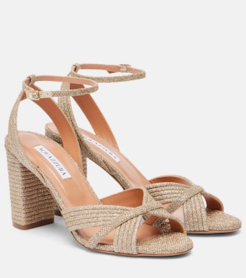 Very Sundance 85 glitter sandals  | Aquazzura