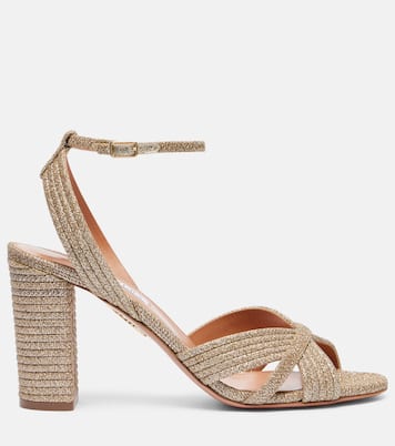 Very Sundance 85 glitter sandals  | Aquazzura