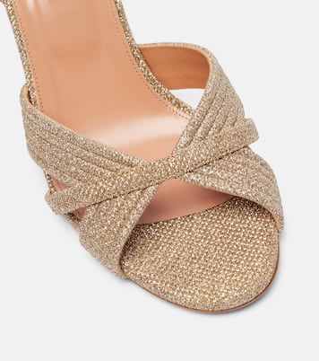 Very Sundance 85 glitter sandals  | Aquazzura