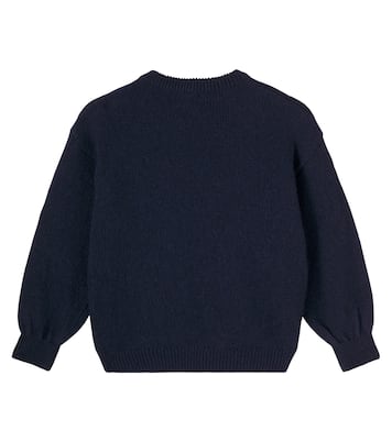 La Oca ribbed-knit wool-blend cardigan | Bobo Choses