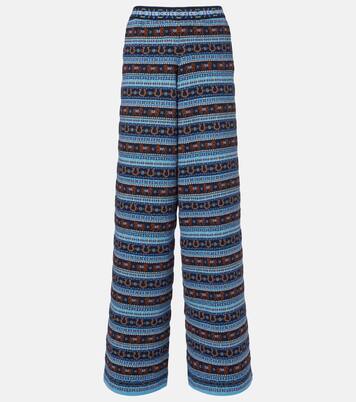 Knitted virgin wool straight pants | Stella McCartney