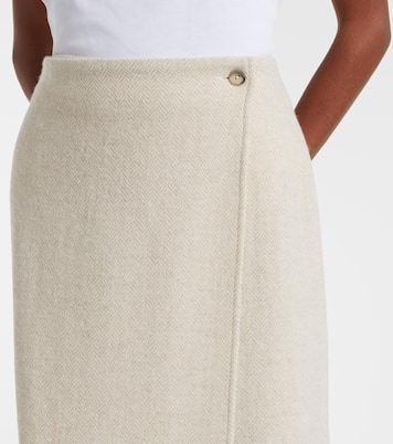 Falda envolvente en mezcla de lana espigada | Polo Ralph Lauren