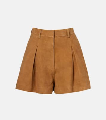 High-rise suede shorts | Rotate