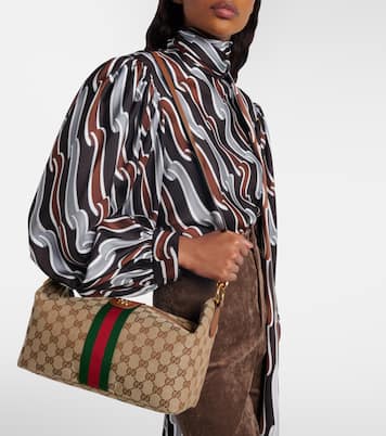 Gucci Vanity GG 캔버스 미디엄 토트 백 | Gucci