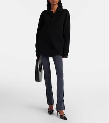 Cotton jersey polo sweater  | Courrèges