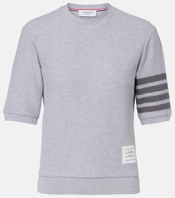 4-Bar cotton jersey T-shirt | Thom Browne