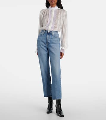 The Vertical Crop straight jeans | Frame