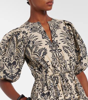 Vestido midi Harriet de popelín de algodón | Ulla Johnson
