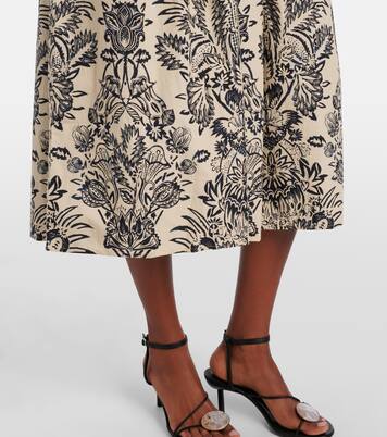 Vestido midi Harriet de popelín de algodón | Ulla Johnson