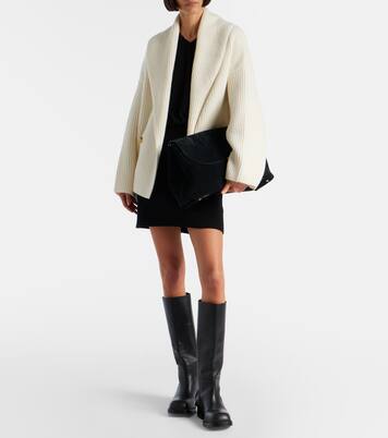 Ribbed-knit wool-blend jacket  | Vince