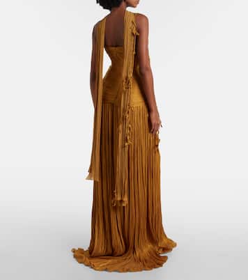 Peplum ruched gown | Marmar Halim