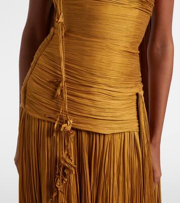 Peplum ruched gown | Marmar Halim