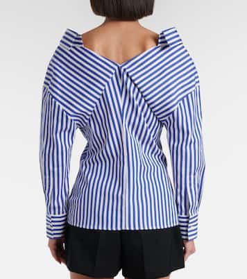 Blusa de popelín de algodón a rayas | Givenchy