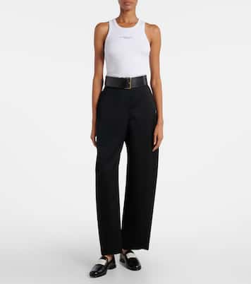 Logo ribbed-knit cotton jersey tank top | Givenchy