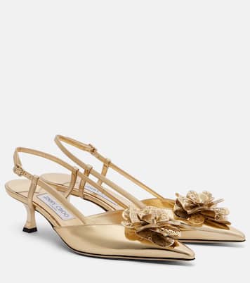 Mimmi 50 leather slingback pumps | Jimmy Choo