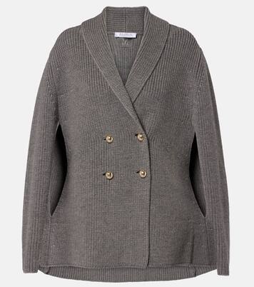 Agenzia double-breasted virgin wool cape | Max Mara