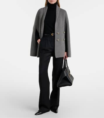Agenzia double-breasted virgin wool cape | Max Mara