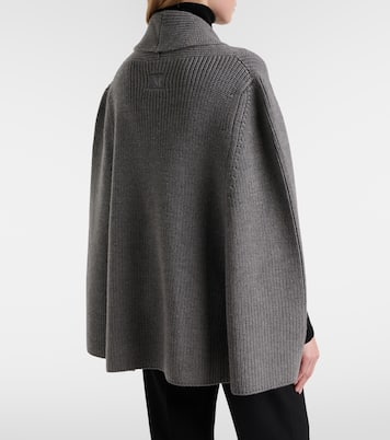 Agenzia double-breasted virgin wool cape | Max Mara