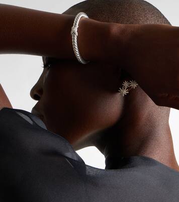 Cable Flex® 925 sterling silver bracelet with diamonds | David Yurman