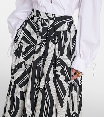 Bedruckter Midirock aus Baumwolle | Dries Van Noten