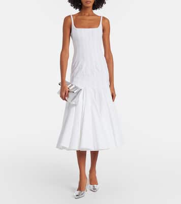 Trompette metallic leather clutch | Roger Vivier