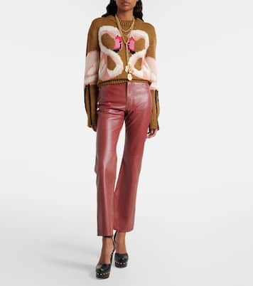 Leather flared pants | Chloé