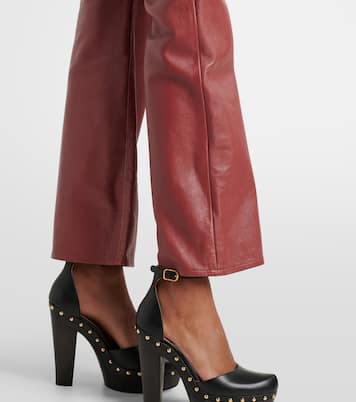 Leather flared pants | Chloé