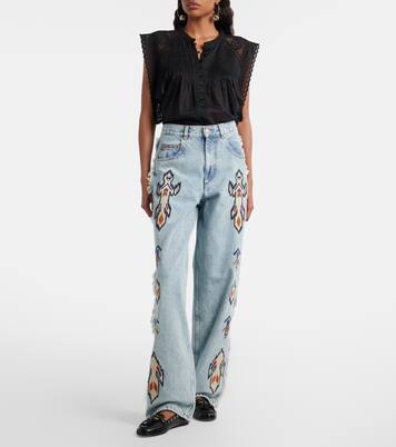 Bestickte Straight Jeans Maella | Marant Etoile