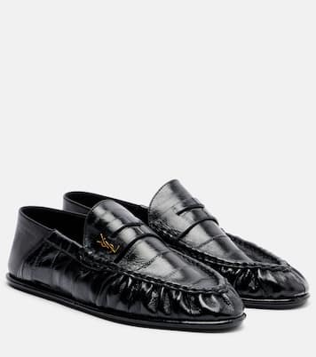 Patent leather penny loafers | Saint Laurent