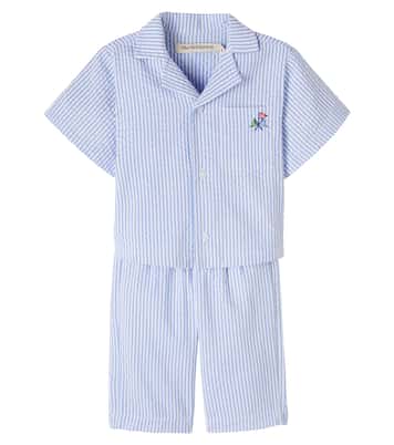 Baby Set Almond aus Hemd und Hose aus Seersucker | The New Society