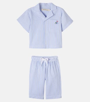 Baby Set Almond aus Hemd und Hose aus Seersucker | The New Society