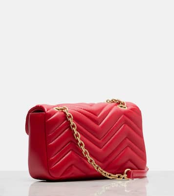 GG Marmont Small leather shoulder bag | Gucci