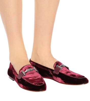 Double T velvet loafers | Tod's