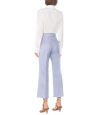 High-rise straight-leg pants | Stella McCartney