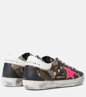Super-Star leather-trimmed sneakers | Golden Goose