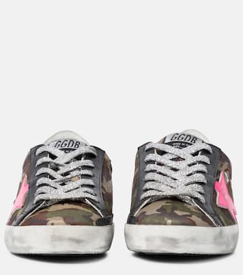 Super-Star leather-trimmed sneakers | Golden Goose
