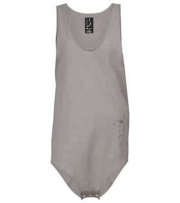 x Champion® cotton jersey bodysuit | Rick Owens
