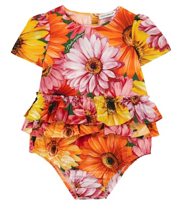 Baby Body aus Baumwollpopeline | Dolce&Gabbana Kids