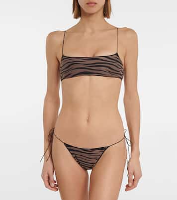The C zebra-printed bikini bottoms | Tropic of C