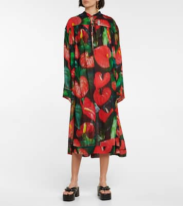 Robe midi imprimée | Dries Van Noten