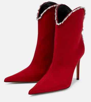 Embellished suede ankle boots | Alexandre Vauthier