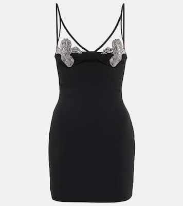 Mesh-panel embellished minidress | David Koma
