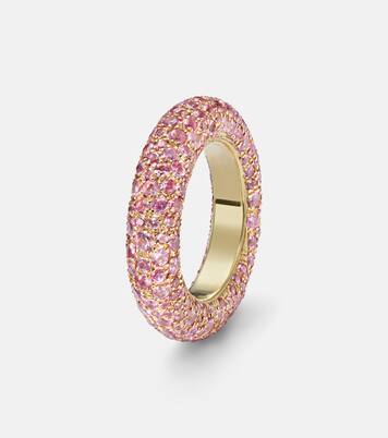 Blossom Bubble 18kt gold ring with sapphires | Octavia Elizabeth