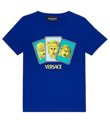 프린트 코튼 저지 티셔츠 | Versace Kids