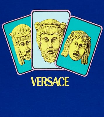 프린트 코튼 저지 티셔츠 | Versace Kids