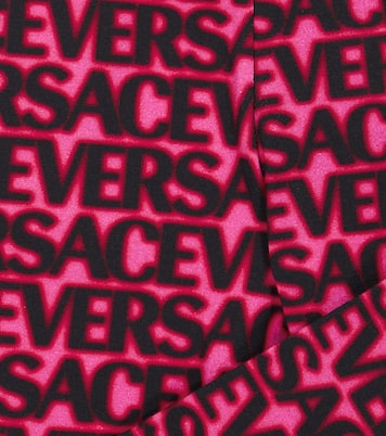 Leggings in jersey di misto cotone | Versace Kids