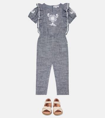 Jumpsuit in lino con ricamo | Tartine et Chocolat