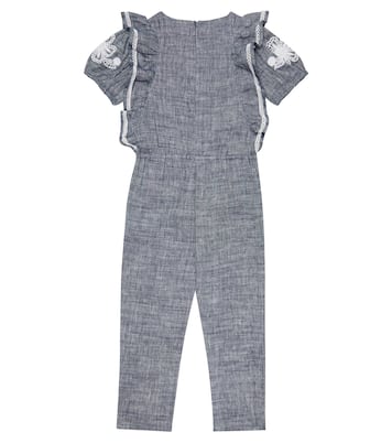 Jumpsuit in lino con ricamo | Tartine et Chocolat